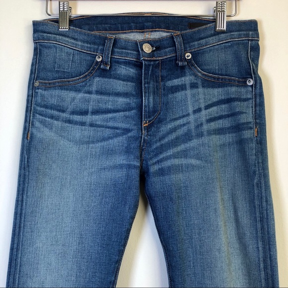 Rag & Bone Jodhpur Lambskin Legging Blue Jeans 29 - Picture 4 of 15